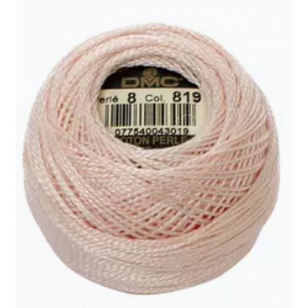 Нитки мулине DMC Perle Cotton Size 8 #819
