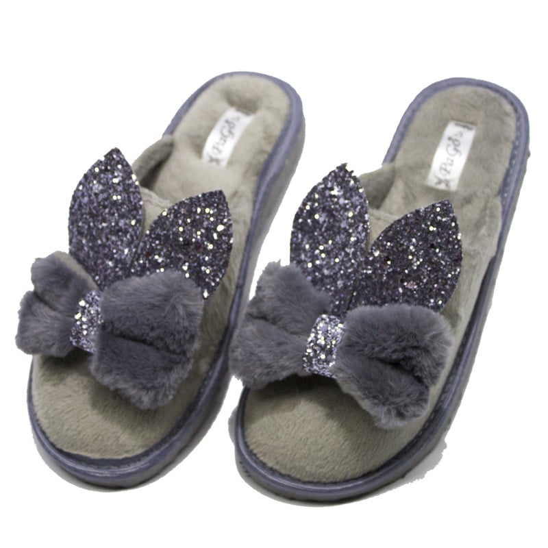 Тапки домашние PaGo зайчики р. 39 Серый