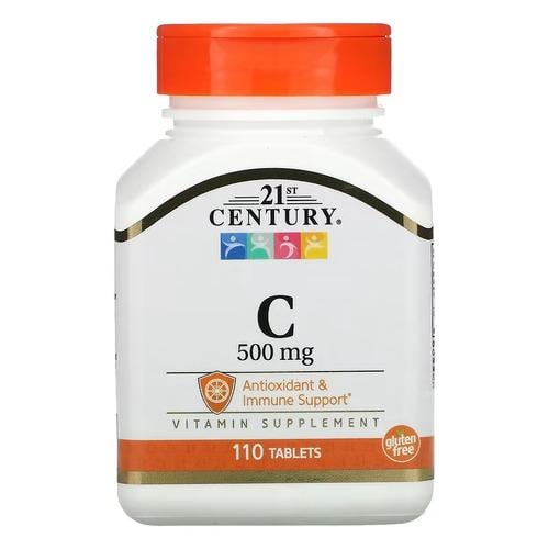 Витамин C 21st Century Vitamin C 500 мг 110 табл. (CEN-22316)