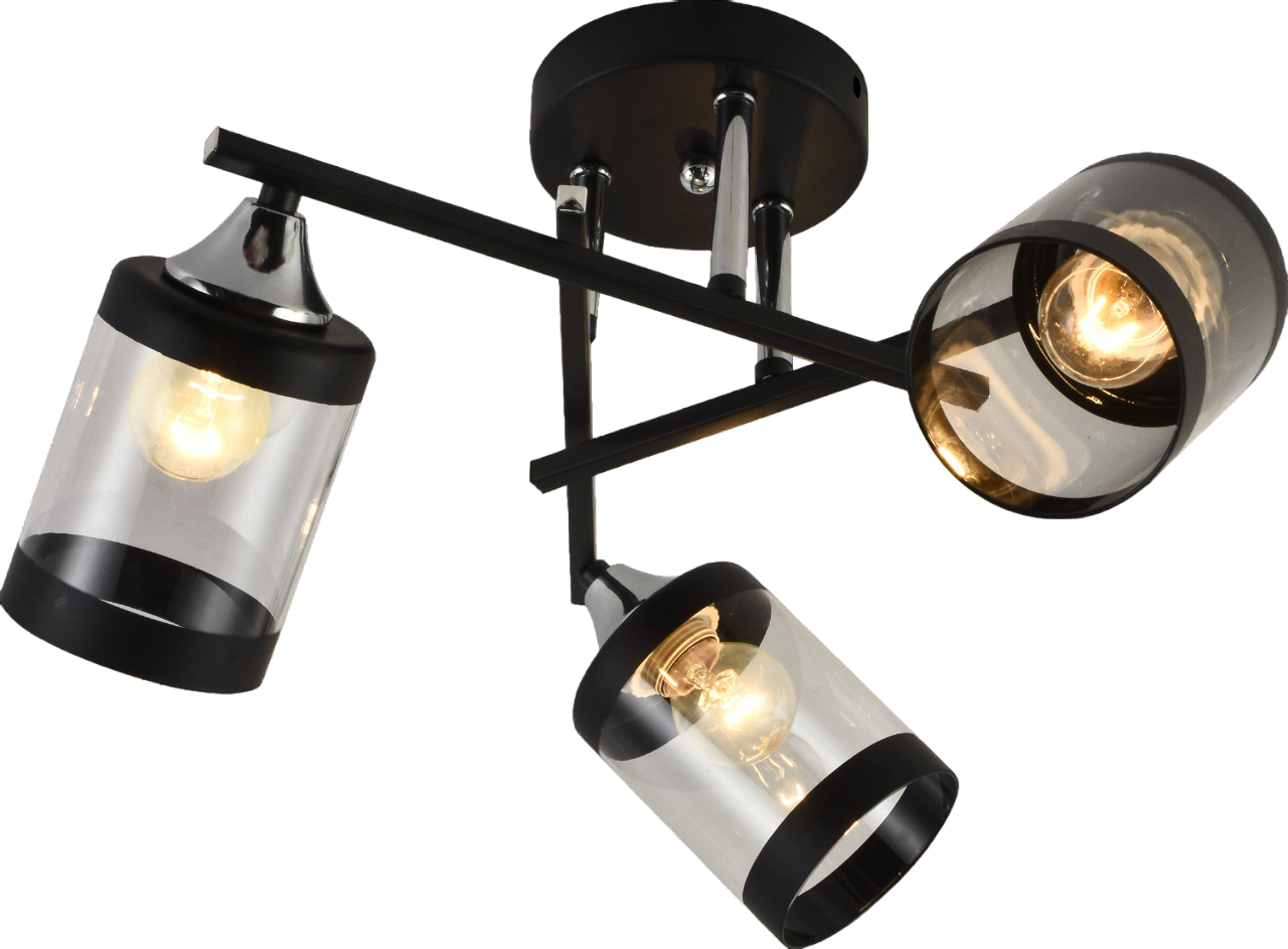 Люстра декоративная Valeso V XA1397B/3 на 3 плафона Black/Chrome