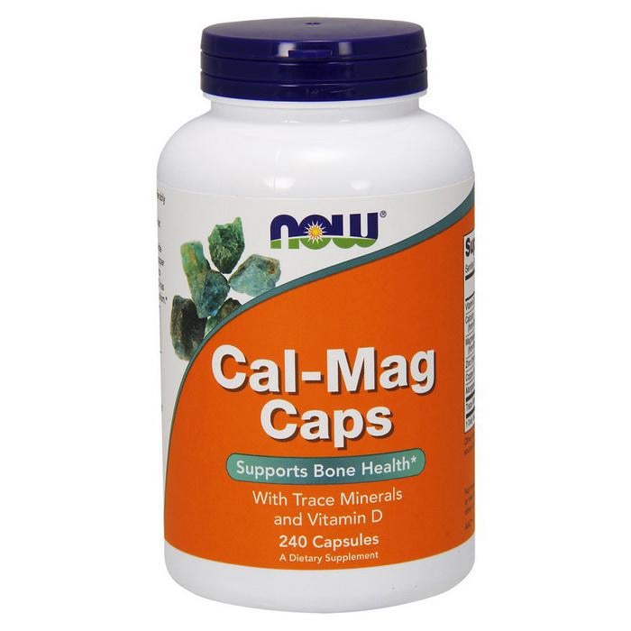 Кальцій магній і цинк з D3 і K2 NOW Cal-Mag Caps 240 капс.