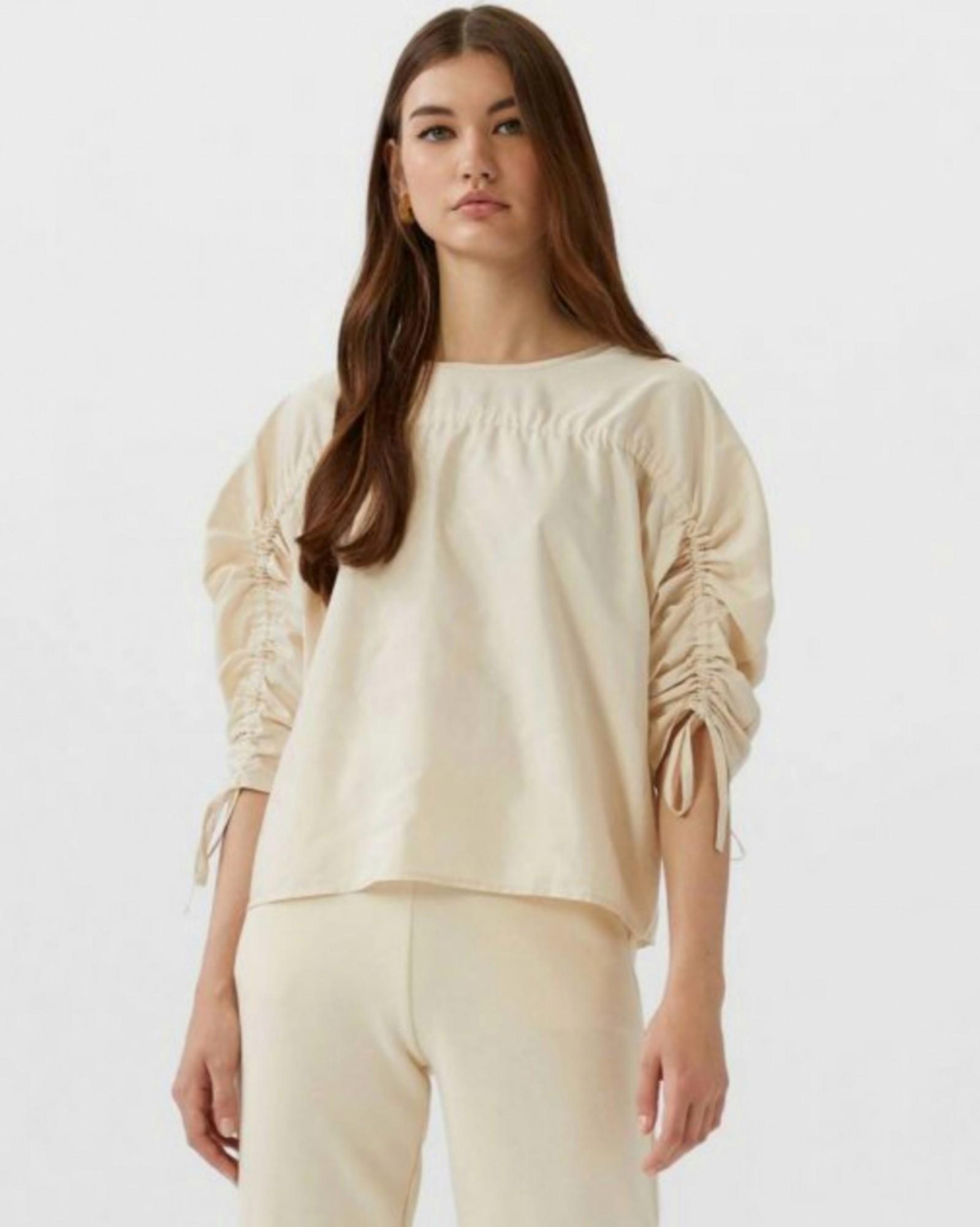 Блуза Stradivarius 9342 L Бежевый (46) - фото 2 Блуза Stradivarius 9342 L Бежевый (46) - фото 2