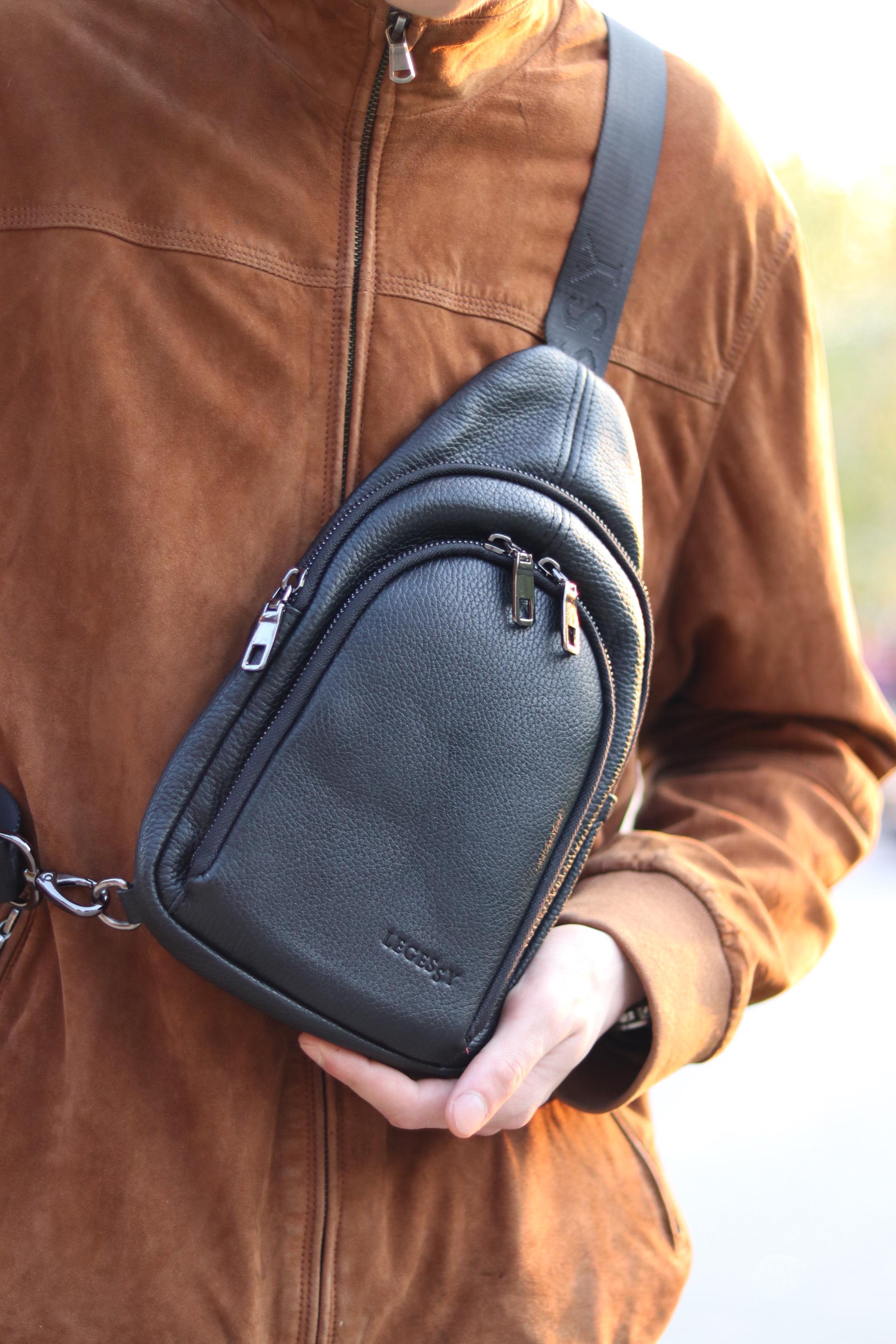 Сумка мужская через плечо (F018-1N) - фото 6 Сумка мужская через плечо (F018-1N) - фото 6