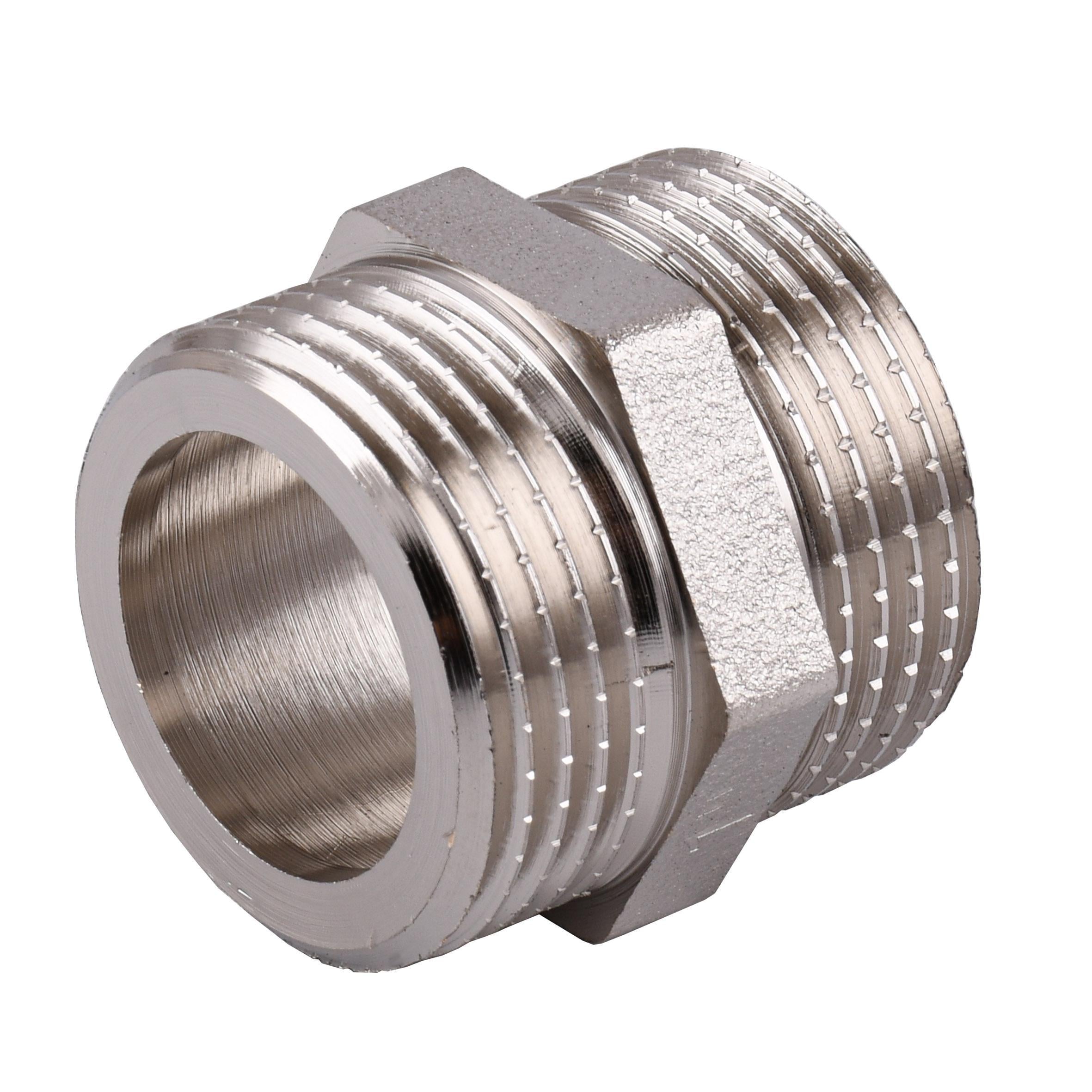 Ниппель под прокладку Optimum NN552G 1"ЗЗ никелированный (000030786)