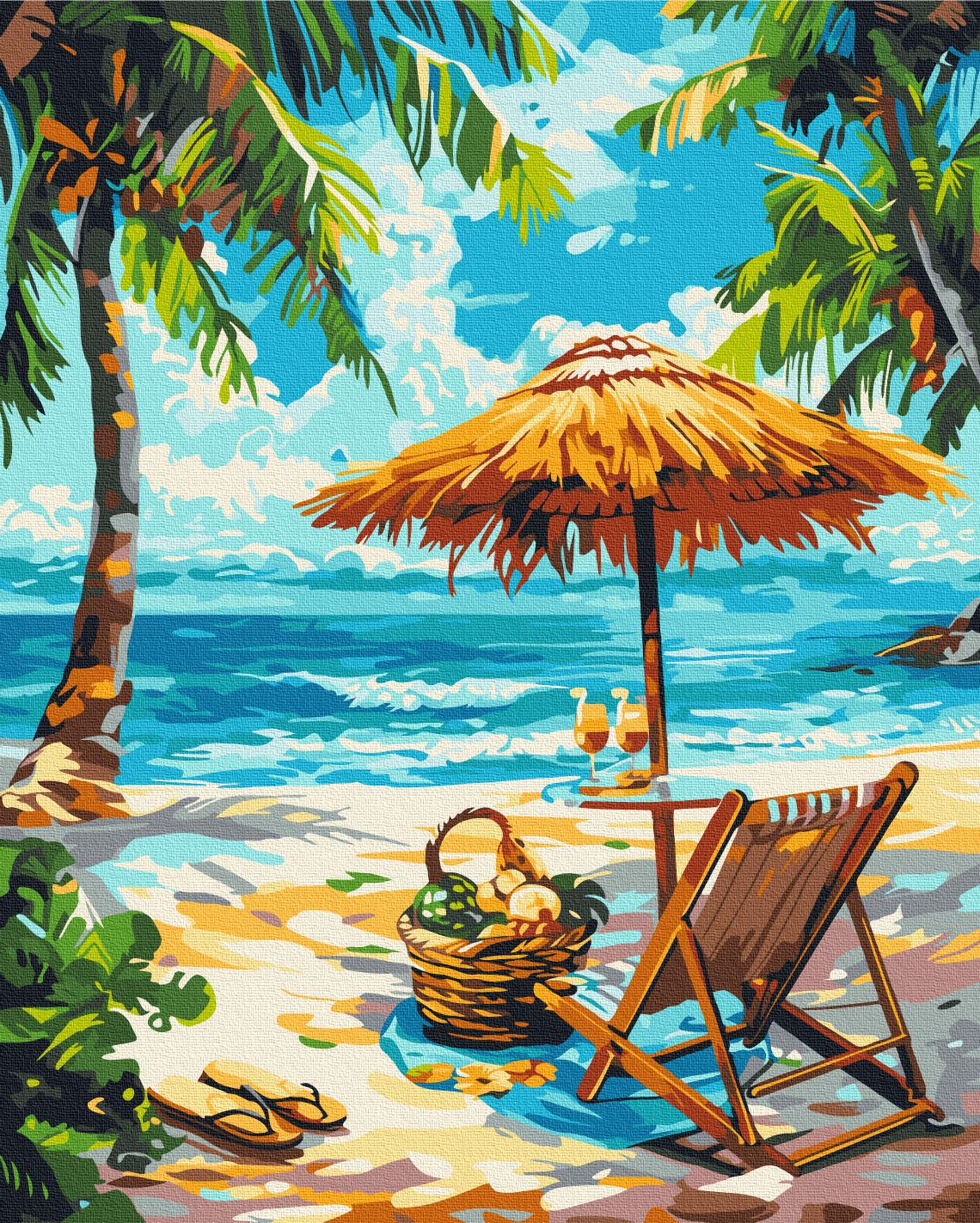 Картина по номерам Brushme Пляжный релакс 40x50 см (BS54094)
