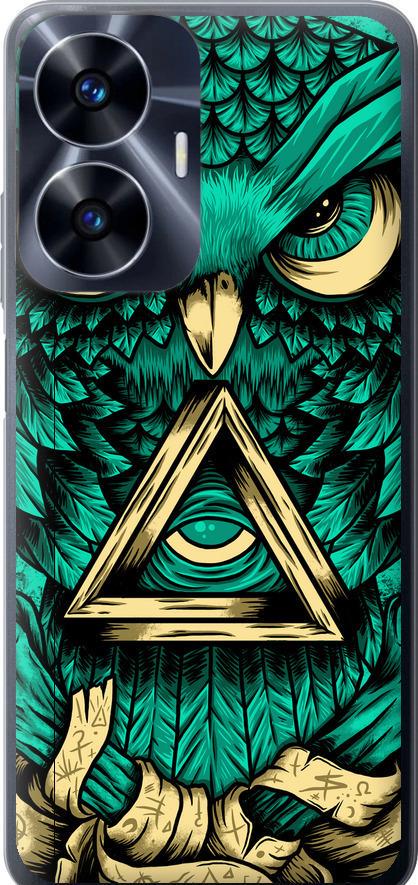 Чехол на Realme C55 Сова Арт-тату (3971u-2992-42517) Чехол на Realme C55 Сова Арт-тату (3971u-2992-42517)