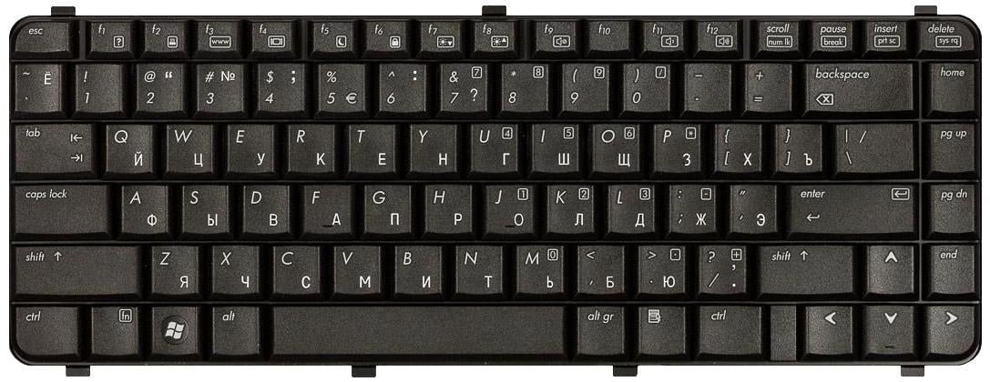 Клавиатура для ноутбука HP Compaq 6530S/6730S/6735S Black Клавиатура для ноутбука HP Compaq 6530S/6730S/6735S Black