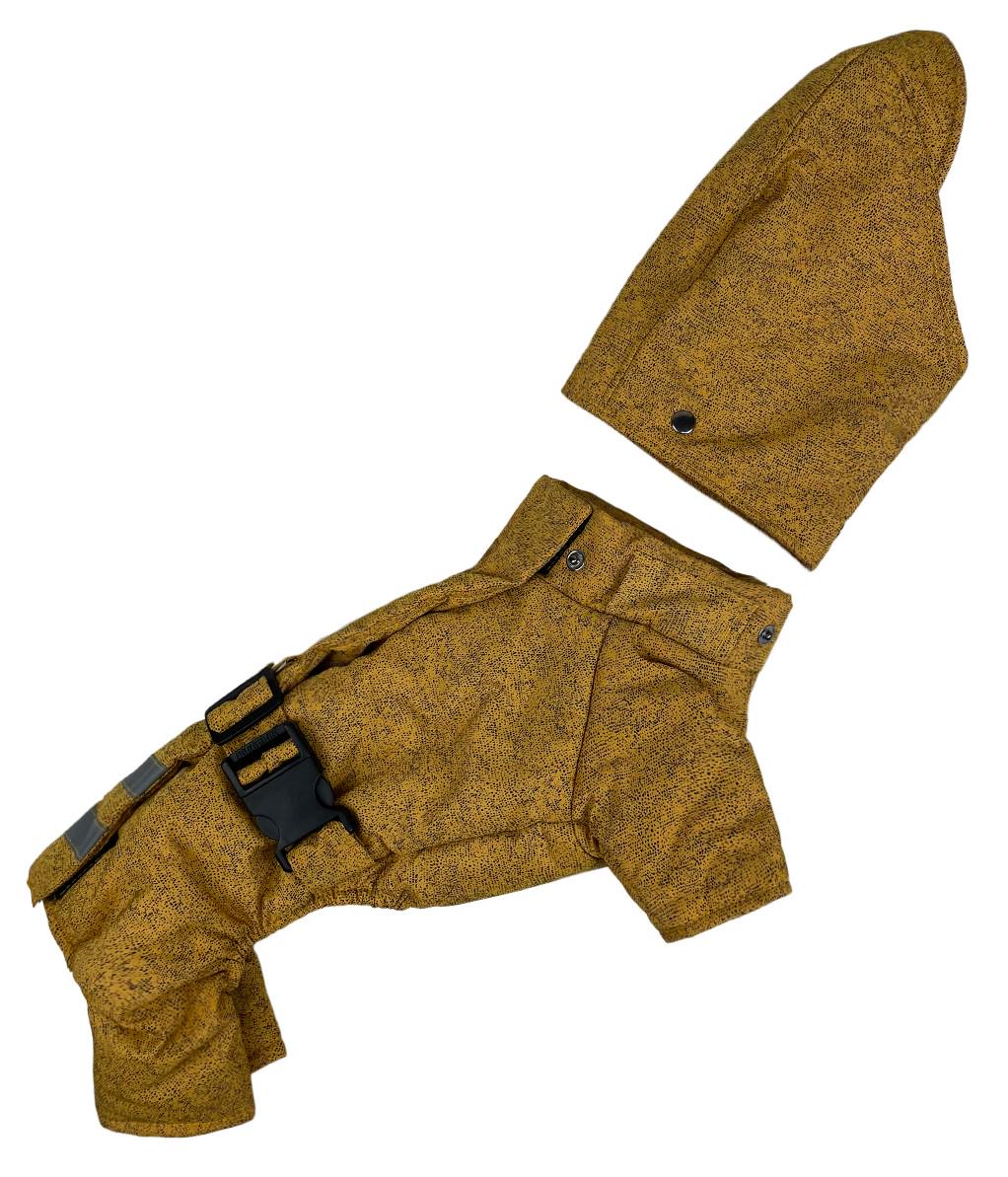 Комбінезон для собак зимовий із поясом R-27 р. 7 Гірчичний в крапку (70579339)