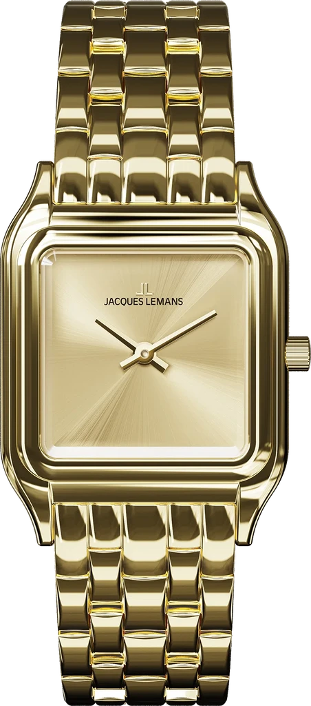 Наручные часы женские Jacques Lemans Antwerpen 1-2218D со стальным корпусом WR 50 м и золотистым циферблатом