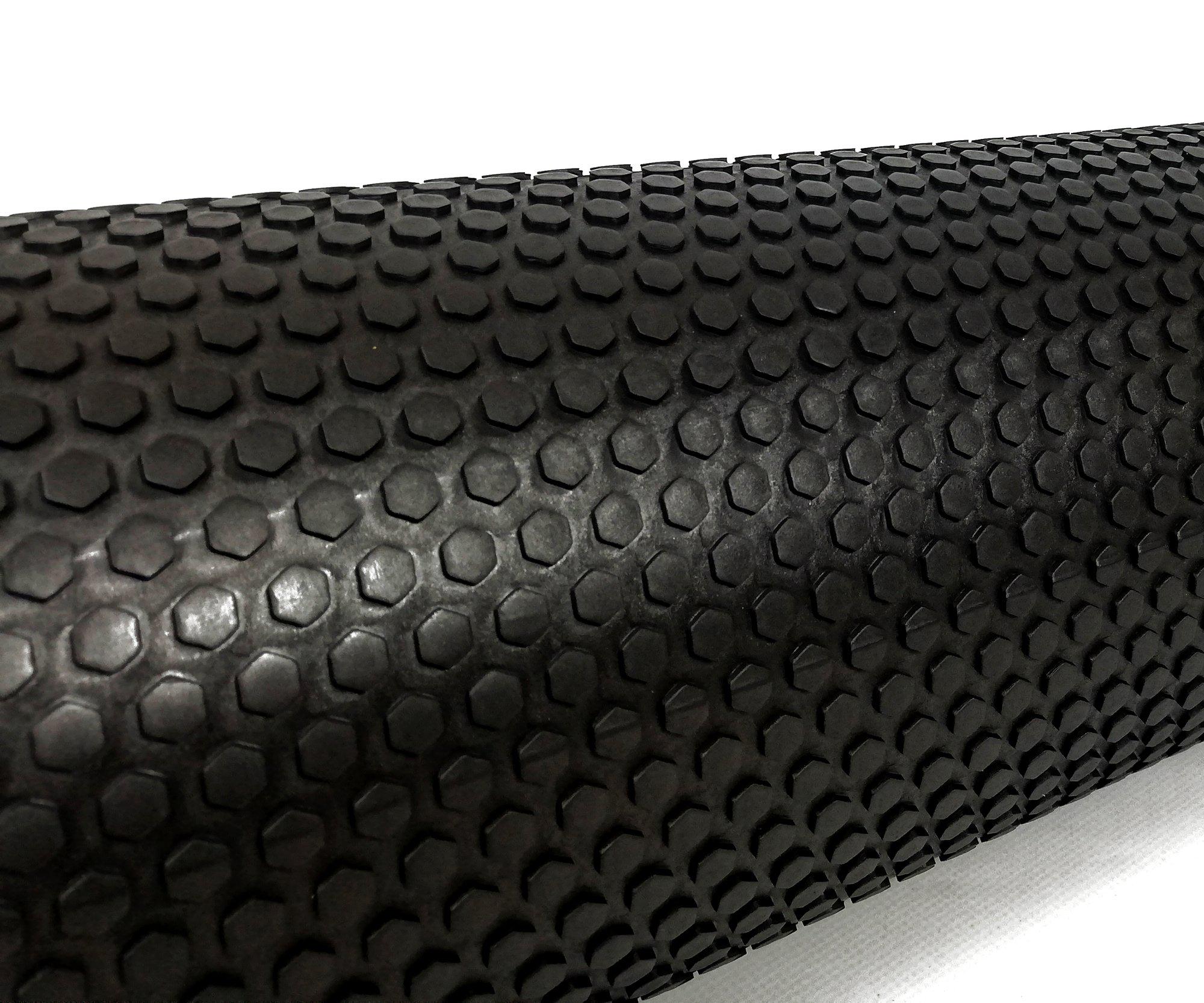 Масажний ролик EasyFit Foam Roller 45 см Чорний (EFFM45-BK) - фото 3