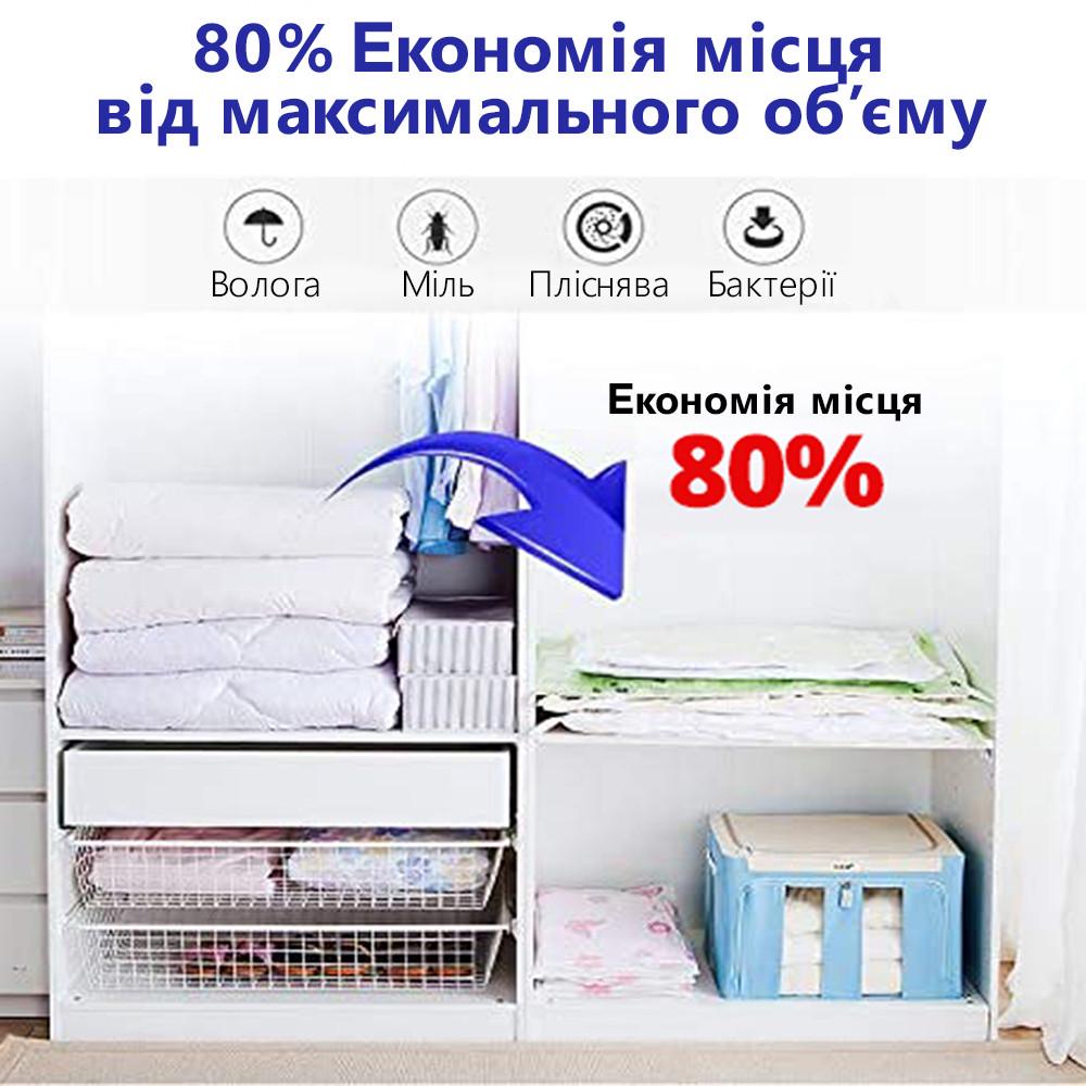 Вакуумные 3D пакеты для одежды ComShop 12 шт. 3 размера - фото 5