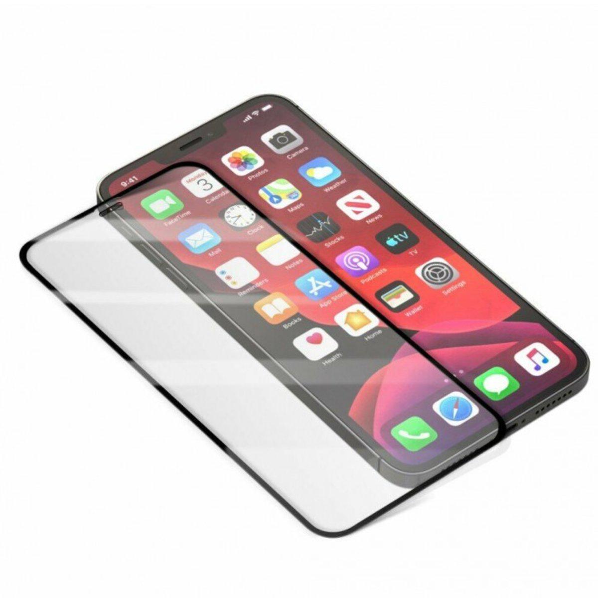 Защитное стекло Borofone Elephant Series Silk Screen Tempered Glass iPhone 12 Pro Max 9H Black (10779124)