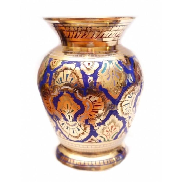 Ваза латунна з карбуванням Синій (9370171-2)