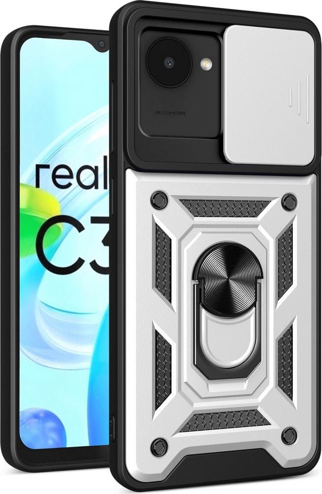 Чехол с защитой камеры 3DGuard Realme C30 Silver (32466-59)