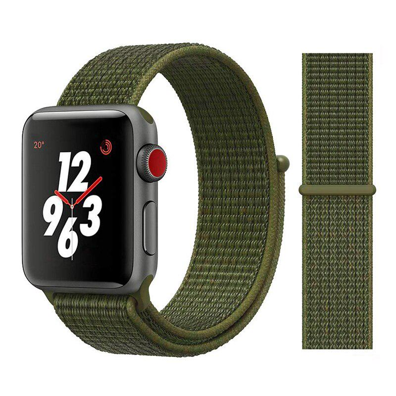 Ремешок нейлоновый Sport Loop Band для Apple Watch 38/40/41 мм Series SE/7/6/5/4/3/2/1 №30 Olive Flak - фото 2