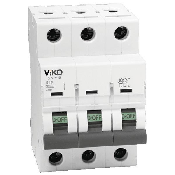 Автоматический выключатель VIKO 1P 63A тип С (4VTB-1C63) - фото 1