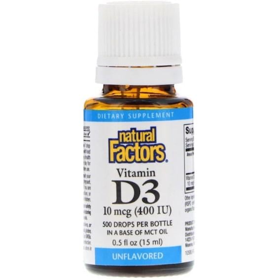 Витамин D Natural Factors Vitamin D3 Drops 400 IU 15 ml Unflavored (NFS-01058) Витамин D Natural Factors Vitamin D3 Drops 400 IU 15 ml Unflavored (NFS-01058)