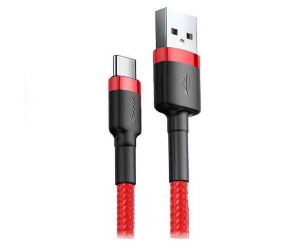 Кабель USB Data BASEUS Cafule Cable USB toType-C 3A 0,5 м Red