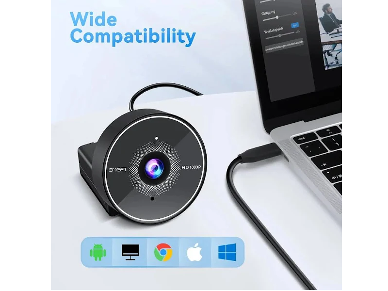 Веб-камера EMEET SmartCam C955 Full HD 30FPS із вбудованим мікрофоном - фото 2