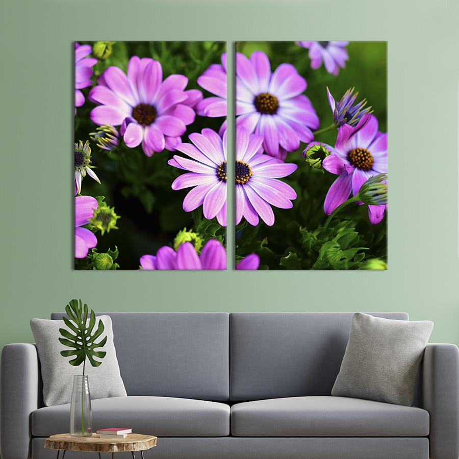 Картина на полотні Ніжні фіолетові квіти 71x51 см (947-2)