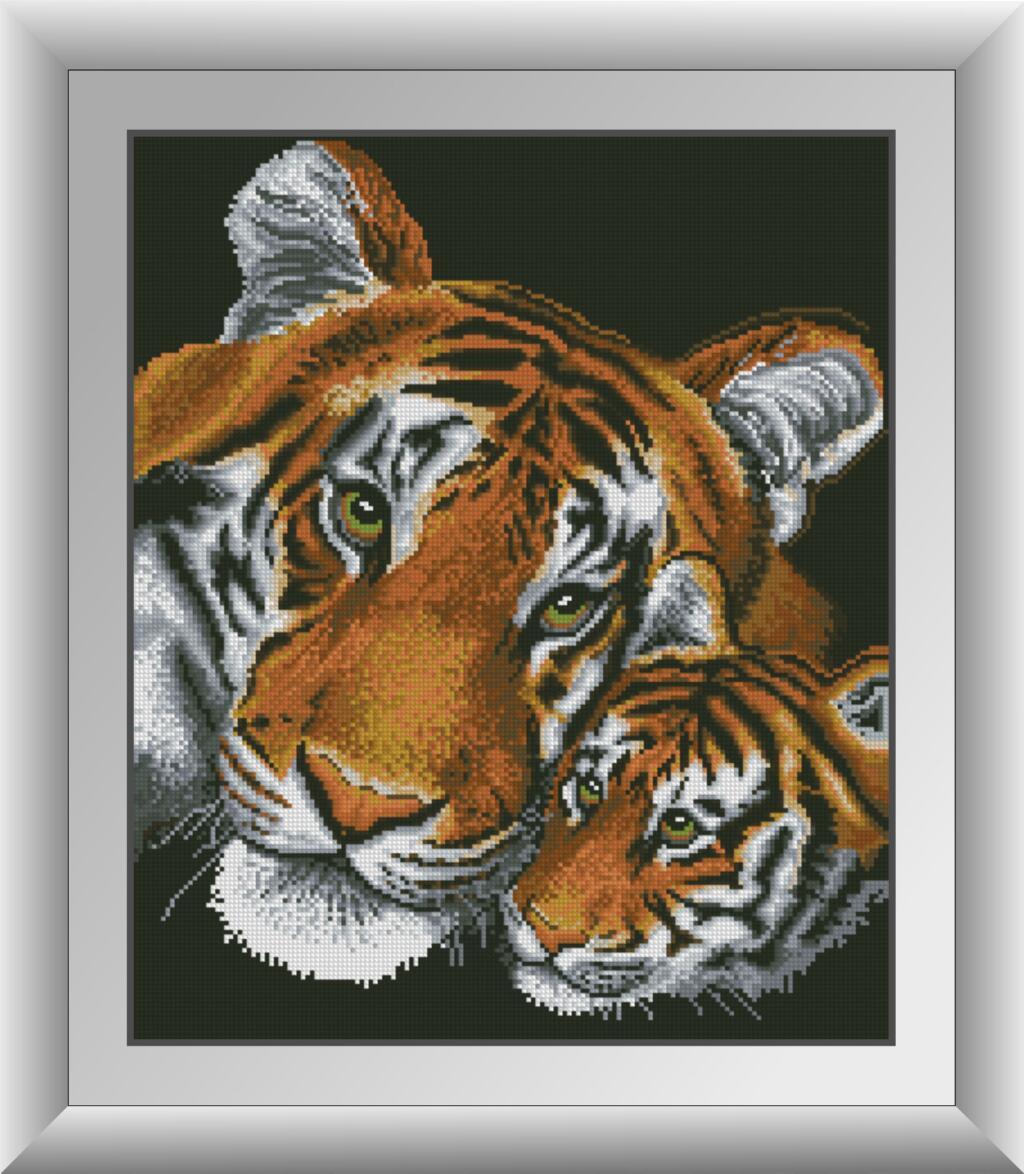 Алмазная мозаика Dream Art Тигры 42x50 см (DA.30220)
