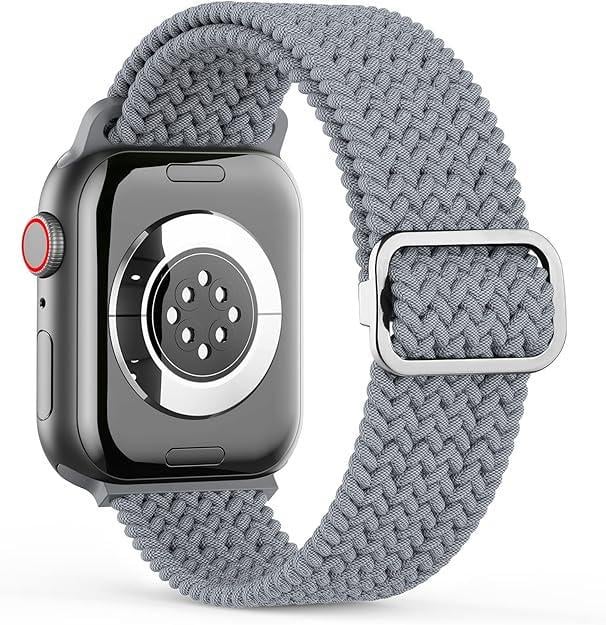 Ремінець для Apple Watch Adorique Solo Loop регульований сумісний з Ultra плетений еластичний 49 мм Сірий Ремінець для Apple Watch Adorique Solo Loop регульований сумісний з Ultra плетений еластичний 49 мм Сірий