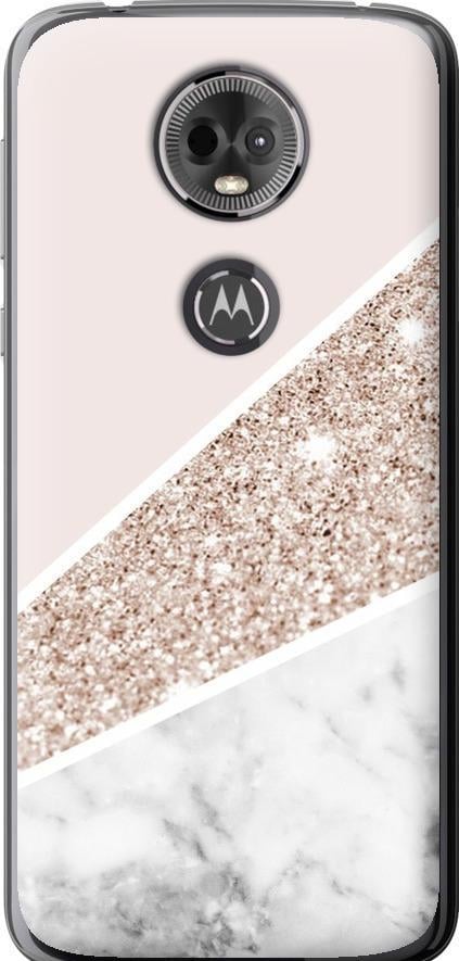 Чехол на Motorola Moto E5 Plus Пастельный мрамор (4342u-1412-42517)