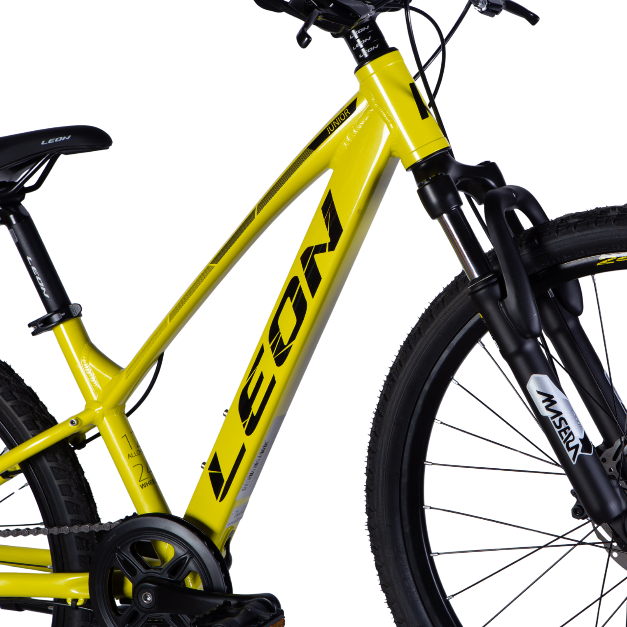 Велосипед подростковый Leon SUPER JUNIOR DD CS AL 24" 12" 2025 Желтый/Черный - фото 2 Велосипед подростковый Leon SUPER JUNIOR DD CS AL 24" 12" 2025 Желтый/Черный - фото 2