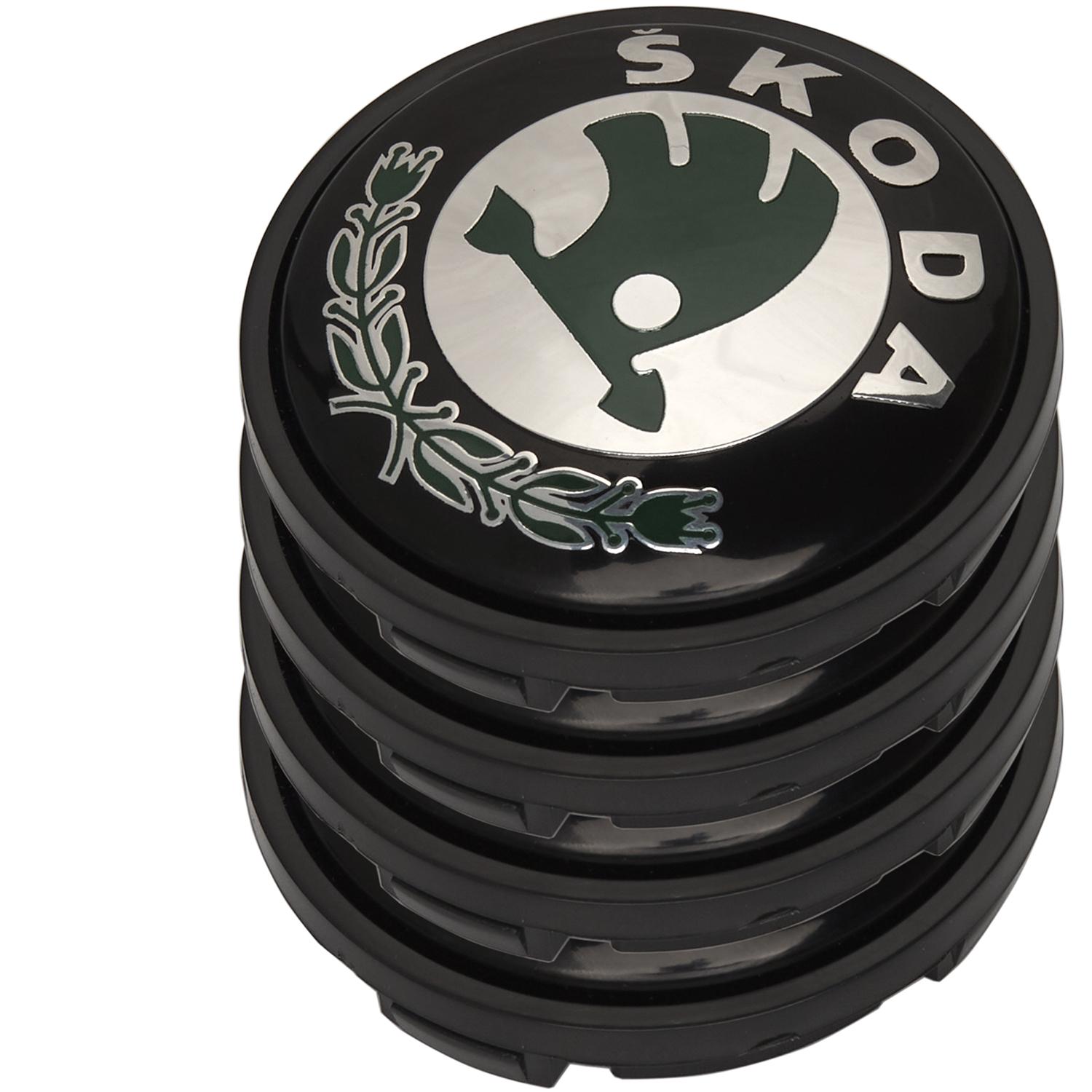 Заглушки литых дисков Skoda Octavia Tour/A5/A7/Fabia/Rapid/Superb 3B7601171 65 мм 4 шт. Зеленый Заглушки литых дисков Skoda Octavia Tour/A5/A7/Fabia/Rapid/Superb 3B7601171 65 мм 4 шт. Зеленый