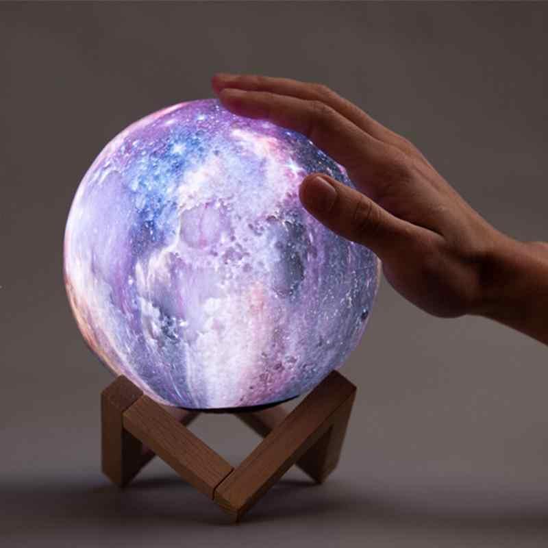 Светильник настольный Moon Lamp 3D Звездное небо аккумуляторный от USB 18 см (1068813414) - фото 3