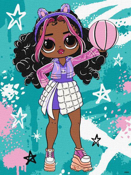 Картина номерів Ideyka L.O.L. Surprise! Tweens Skate Dance Hoops Cutie 30x40 см (KHO1211)