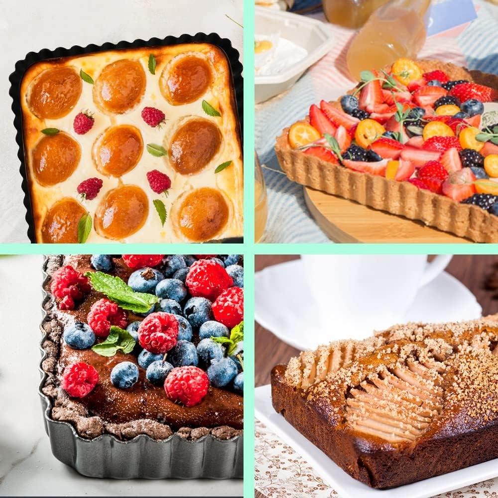 Форма для выпечки со съемным дном MH-4448 31х21х3 см - фото 3 Форма для выпечки со съемным дном MH-4448 31х21х3 см - фото 3