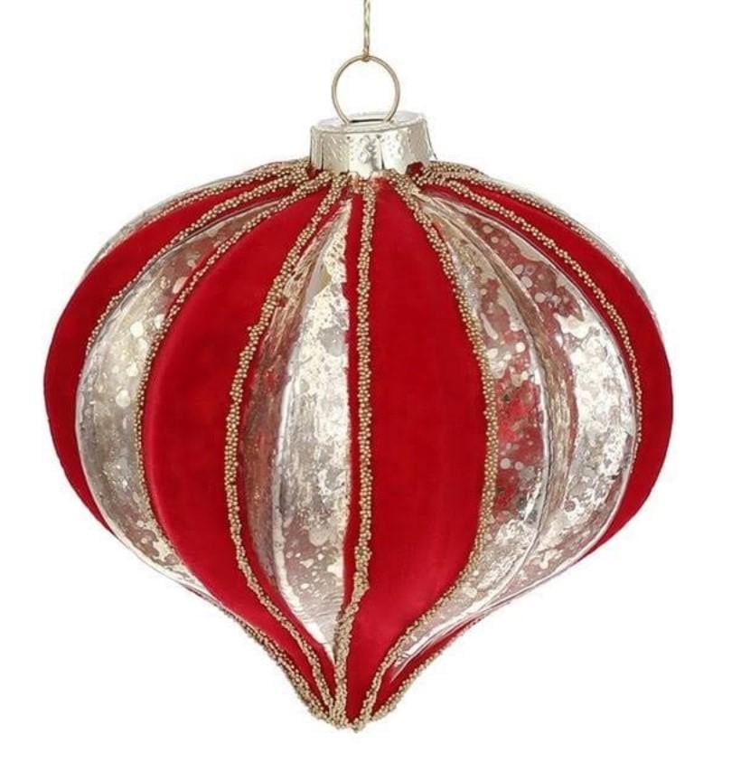 Набор стеклянных подвесок 10 см 4 шт. (12600)