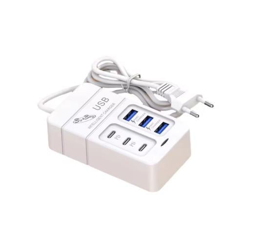 Адаптер блок питания USB на 6 портов зарядное устройство 3а 5 вольт 35 W Адаптер блок питания USB на 6 портов зарядное устройство 3а 5 вольт 35 W