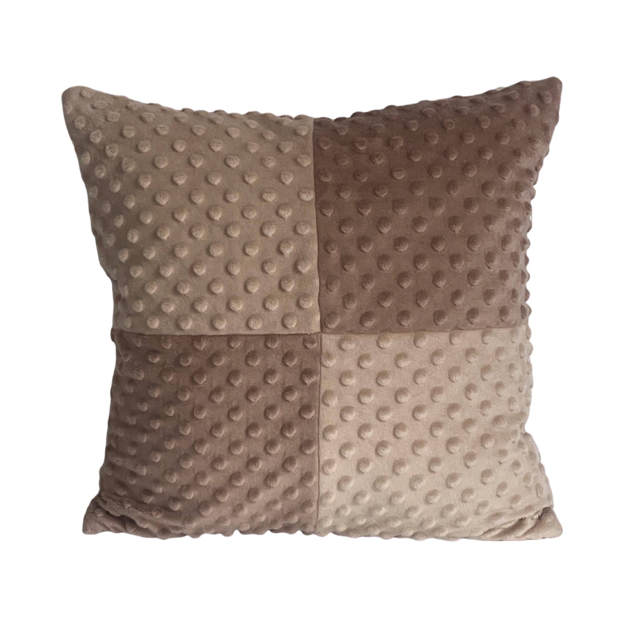 Подушка плюшевая декоративная MinkyHome 30х30 см Бежевый (3003/3004)