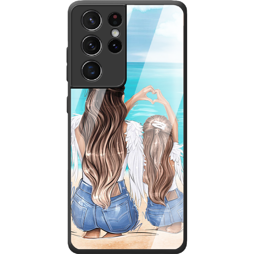 Чохол BoxFace Samsung G998 Galaxy S21 Ultra Family Vacation Чорний силікон з склом (41719-up2380-42231)