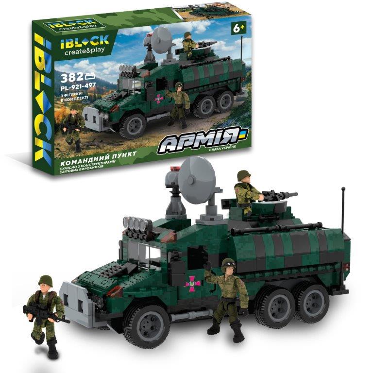 Конструктор Iblock Командний пункт 382 деталей (DN-PL-921-497)
