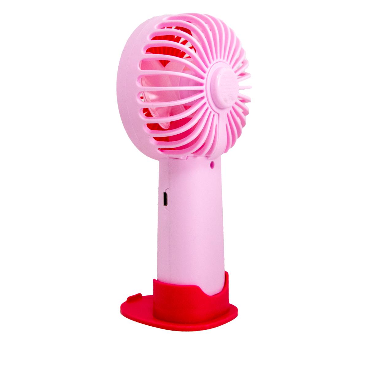 Вентилятор акумуляторний TX265 з підставкою Рожевий (1011016-Pink-2) - фото 3 Вентилятор акумуляторний TX265 з підставкою Рожевий (1011016-Pink-2) - фото 3