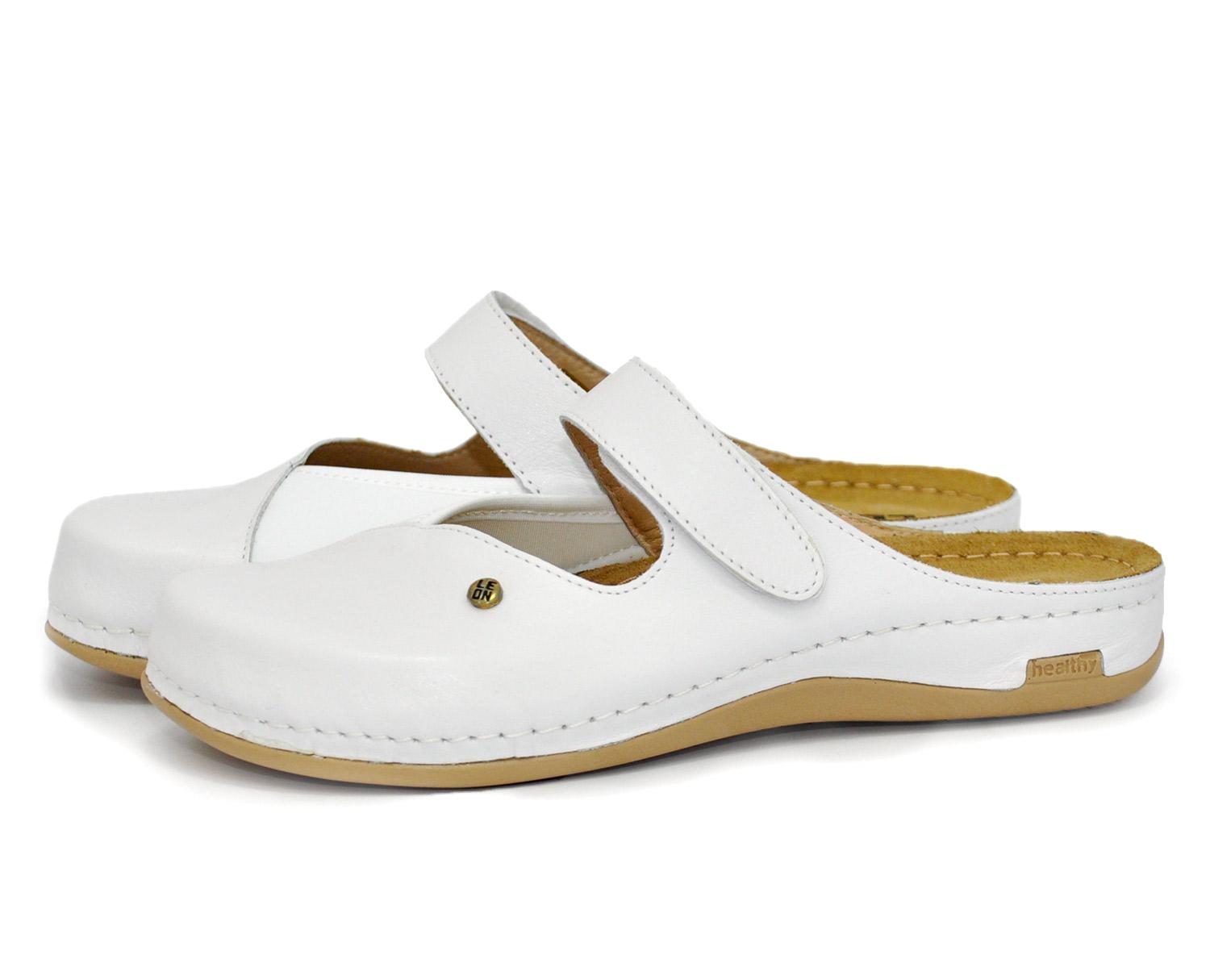 Женские сабо кожаные Leon 953 р. 37 Белый - фото 2 Женские сабо кожаные Leon 953 р. 37 Белый - фото 2