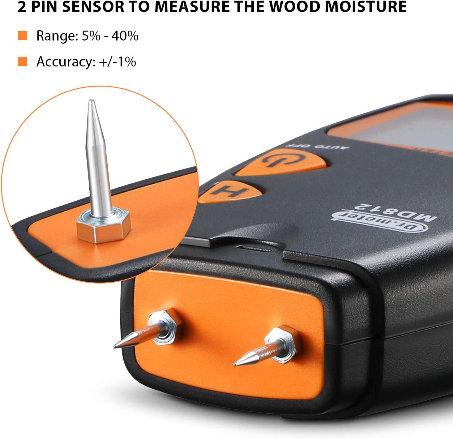 Вологомір цифровий Dr.Meter MD-812 для деревини з кроною 9В та чохлом - фото 6 Вологомір цифровий Dr.Meter MD-812 для деревини з кроною 9В та чохлом - фото 6