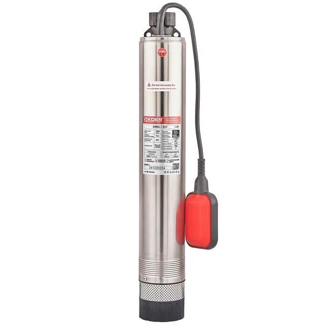 Скважинный насос KOER центробежный многоступенчатый 4TMS5,1-52/7 KP3309 800 Вт (258095)