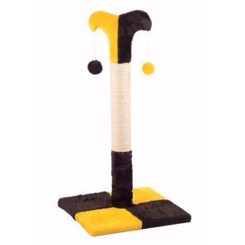 Дряпка Природа Д02 Клоун стовпчик 36x36x70 см Жовто-коричневий (PR740287)
