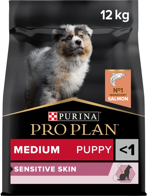 Корм сухий для цуценят середніх порід з чутливою шкірою Pro Plan Puppy Medium Sensitive з лососем на вагу 1 кг (20389) Корм сухий для цуценят середніх порід з чутливою шкірою Pro Plan Puppy Medium Sensitive з лососем на вагу 1 кг (20389)