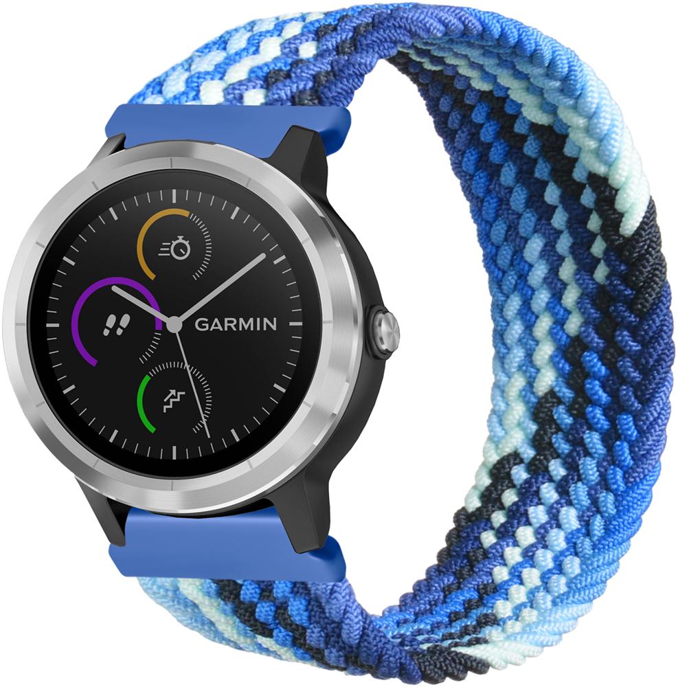Ремешок Solo Loop Multi для Garmin Vivoactive 3 (145 мм) Blue White (26277-62)