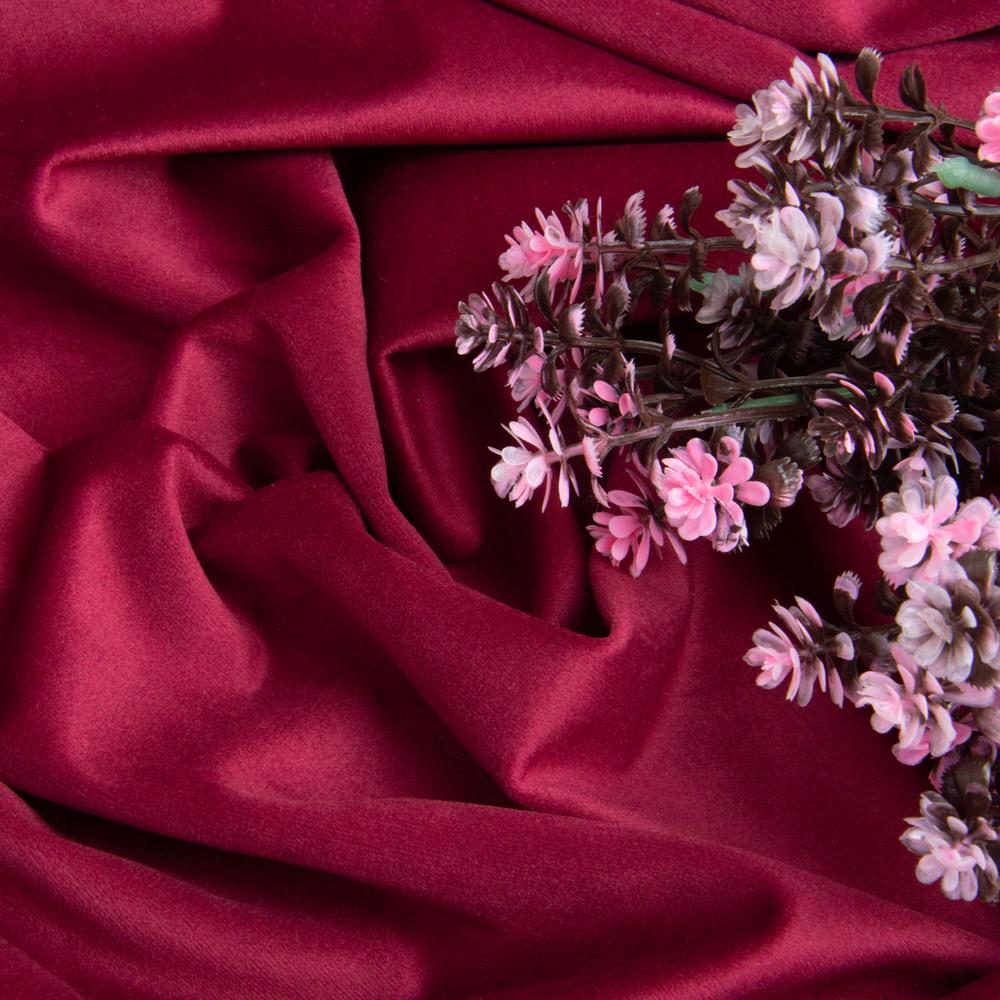 Тканина велюр однотонний Вайлет 290 гр/м2 150 см Бордовий (26883) - фото 3 Тканина велюр однотонний Вайлет 290 гр/м2 150 см Бордовий (26883) - фото 3