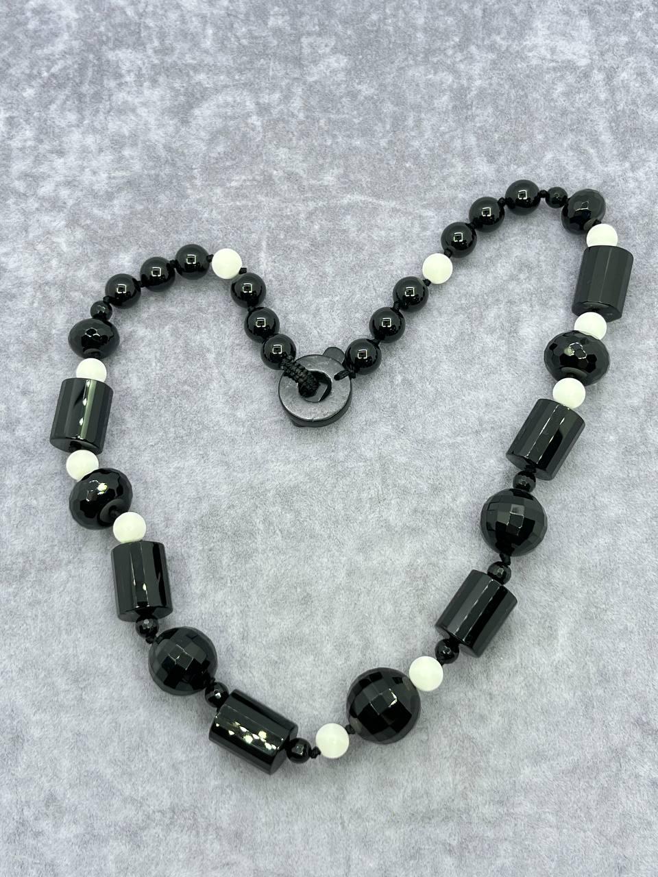 Бусы агат 48 см Разноцветный (10195)