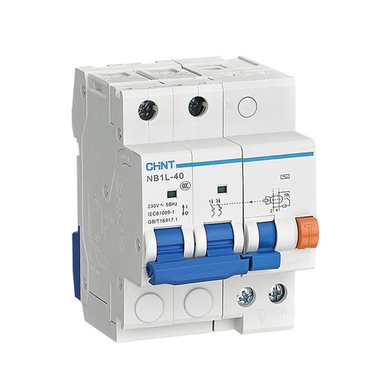 Диференційний вимикач CHINT NB1L-40 2P 10A 100мА C тип AC (197972)