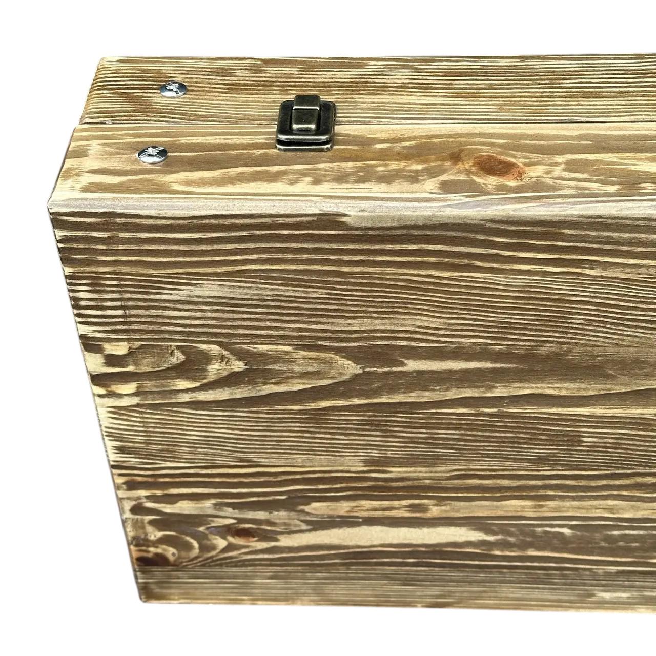 Подарунковий набір шампурів Mzavod Пікнік із нержавіючої сталі в дерев’яному кейсі-стілі 680x300x110 мм (136-17-1191510000853) - фото 4