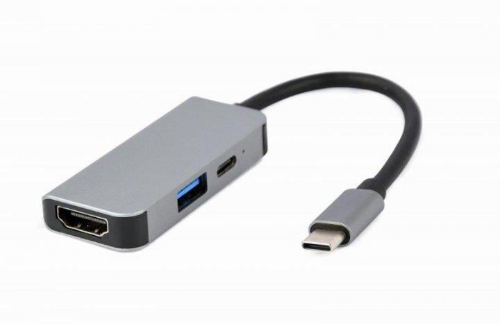 Концентратор USB-хаб Cablexpert USB-C 3-in-1 (A-CM-COMBO3-02)