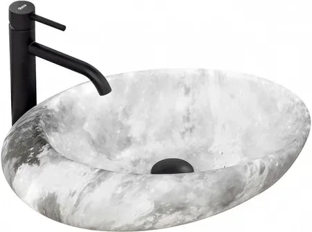 Умывальник Rea Roxy Stone Light Grey 48 см (U6651)